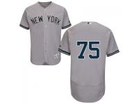 MLB New York Yankees #75 Tyler Olson Men Grey Authentic Flexbase Collection Jersey