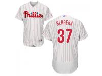 MLB Philadelphia Phillies #37 Odubel Herrera Men White Authentic Flexbase Collection Jersey