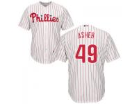 MLB Philadelphia Phillies #49 Alec Asher Men White Cool Base Jersey