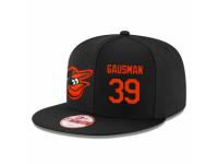 MLB 's New Era Baltimore Orioles #39 Kevin Gausman Stitched Snapback Adjustable Player Hat - Black Orange