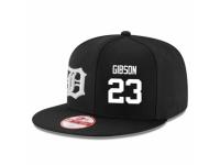MLB 's New Era Detroit Tigers #23 Kirk Gibson Stitched Snapback Adjustable Player Hat - Black White