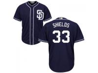 MLB San Diego Padres #33 James Shields Men Navy Blue Cool Base Jersey