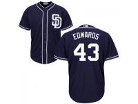 MLB San Diego Padres #43 Jon Edwards Men Navy Blue Cool Base Jersey
