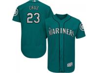 MLB Seattle Mariners #23 Nelson Cruz Men Teal Green Authentic Flexbase Collection Jersey