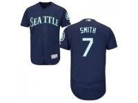 MLB Seattle Mariners #7 Seth Smith Men Navy Blue Authentic Flexbase Collection Jersey