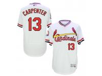 MLB St. Louis Cardinals #13 Matt Carpenter Men Throwback 1985 White Jerseys
