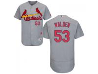 MLB St. Louis Cardinals #53 Jordan Walden Men Grey Authentic Flexbase Collection Jersey