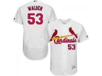 MLB St. Louis Cardinals #53 Jordan Walden Men White Authentic Flexbase Collection Jersey