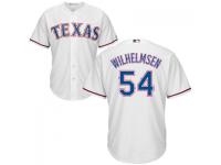 MLB Texas Rangers #54 Tom Wilhelmsen Men White Cool Base Jersey