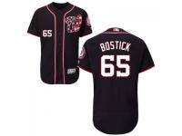 MLB Washington Nationals #65 Chris Bostick Men Navy Authentic Flexbase Collection Jersey