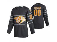 Nashville Predators #00 Custom 2020 NHL All-Star Game Gray Jersey Men's