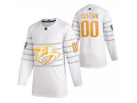 Nashville Predators #00 Custom 2020 NHL All-Star Game White Jersey Men's