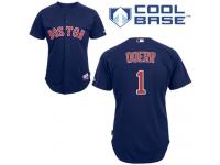 Navy Blue Bobby Doerr Men #1 Majestic MLB Boston Red Sox Cool Base Alternate Jersey