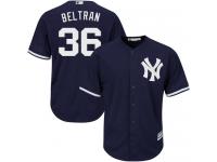 Navy Blue Carlos Beltran Men #36 Majestic MLB New York Yankees Cool Base Alternate Jersey