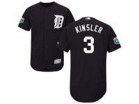 Navy Blue Ian Kinsler Men #3 Majestic MLB Detroit Tigers Flexbase Collection Jersey