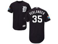 Navy Blue Justin Verlander Men #35 Majestic MLB Detroit Tigers Flexbase Collection Jersey
