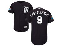 Navy Blue Nick Castellanos Men #9 Majestic MLB Detroit Tigers Flexbase Collection Jersey