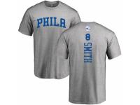 NBA Men Nike Philadelphia 76ers #8 Zhaire Smith Ash Backer T-Shirt