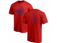 NBA Men Nike Philadelphia 76ers #8 Zhaire Smith Red One Color Backer T-Shirt