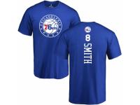 NBA Men Nike Philadelphia 76ers #8 Zhaire Smith Royal Blue Backer T-Shirt