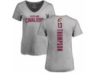 NBA Women Nike Cleveland Cavaliers #13 Tristan Thompson Ash Backer T-Shirt