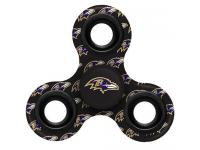 NFL Baltimore Ravens Logo 3 Way Fidget Spinner - Black