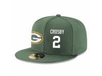 NFL Green Bay Packers #2 Mason Crosby Snapback Adjustable Player Hat - Green White