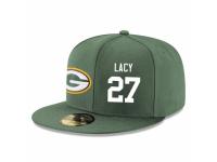 NFL Green Bay Packers #27 Eddie Lacy Snapback Adjustable Player Hat - Green White