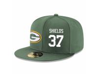 NFL Green Bay Packers #37 Sam Shields Snapback Adjustable Player Hat - Green White