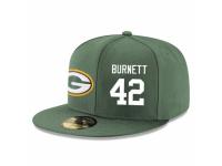 NFL Green Bay Packers #42 Morgan Burnett Snapback Adjustable Player Hat - Green White
