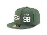 NFL Green Bay Packers #98 Letroy Guion Snapback Adjustable Player Hat - Green White