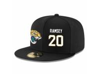 NFL Jacksonville Jaguars #20 Jalen Ramsey Snapback Adjustable Player Hat - Black White
