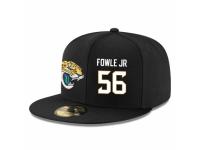 NFL Jacksonville Jaguars #56 Dante Fowler Jr Snapback Adjustable Player Hat - Black White