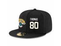 NFL Jacksonville Jaguars #80 Julius Thomas Snapback Adjustable Player Hat - Black White