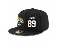 NFL Jacksonville Jaguars #89 Marcedes Lewis Snapback Adjustable Player Hat - Black White