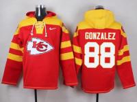 NFL Kansas City Chiefs #88 Tony Gonzalez Men Red Pullover Hoodie