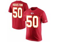 NFL Men Nike Kansas City Chiefs #50 Justin Houston Red Rush Pride Name & Number T-Shirt