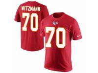 NFL Men Nike Kansas City Chiefs #70 Bryan Witzmann Red Rush Pride Name & Number T-Shirt