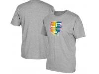 NFL Men's Los Angeles Kings Reebok Rainbow Pride T-Shirt - Gray