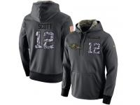 NFL Men's Nike Baltimore Ravens #12 Jaleel Scott Stitched Black Anthracite Salute to Service Player Performance Hoodie