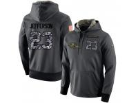 NFL Men's Nike Baltimore Ravens #23 Tony Jefferson Stitched Black Anthracite Salute to Service Player Performance Hoodie