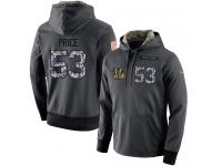 NFL Men's Nike Cincinnati Bengals #53 Billy Price Stitched Black Anthracite Salute to Service Player Performance Hoodie