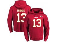 NFL Men's Nike Kansas City Chiefs #13 De'Anthony Thomas Red Name & Number Pullover Hoodie