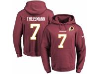 NFL Men's Nike Washington Redskins #7 Joe Theismann Burgundy Red Name & Number Pullover Hoodie