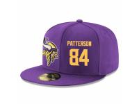 NFL Minnesota Vikings #84 Cordarrelle Patterson Snapback Adjustable Player Hat - Purple Gold