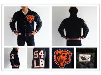 NFL Mitchell And Ness Chicago Bears #54 Brian Urlacher Men Black Jacket