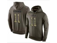 NFL Nike Baltimore Ravens #11 Breshad Perriman Green Salute To Service Men Pullover Hoodie