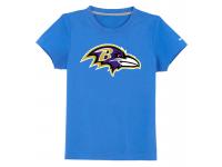 NFL Nike Baltimore Ravens Sideline Legend Authentic Logo Youth T-Shirt Light Blue