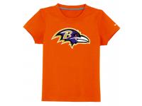 NFL Nike Baltimore Ravens Sideline Legend Authentic Logo Youth T-Shirt Orange