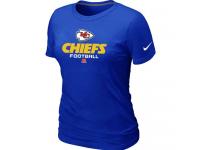 NFL Nike Kansas City Chiefs Blue Women Critical Victory T-Shirt